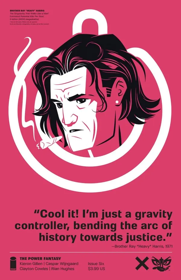 POWER FANTASY #6 1:50 RIAN HUGHES PANTONE COLOR PMS 806 VAR