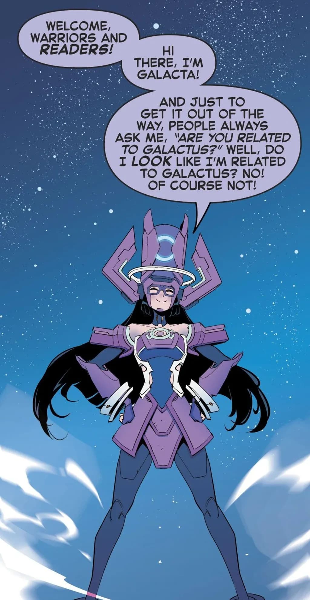 Galacta introduces herself in Marvel Rivals #1