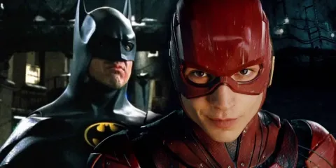 Michael Keaton's Batman & Ezra Miller's The Flash 2023