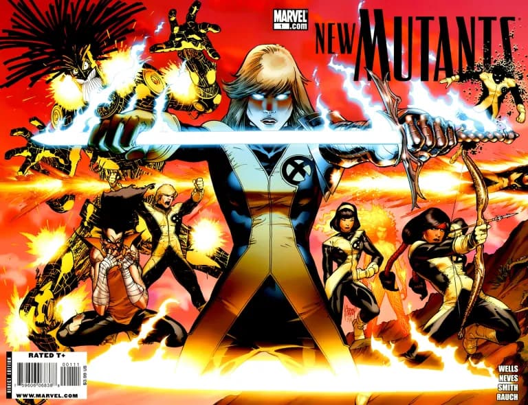 New Mutants #1 cover by Adam Kubert