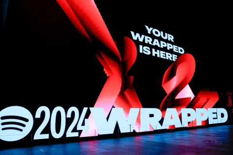 A general view of Spotify's 2024 Wrapped at London's Outernet on Dec. 4, 2024 in London, England.