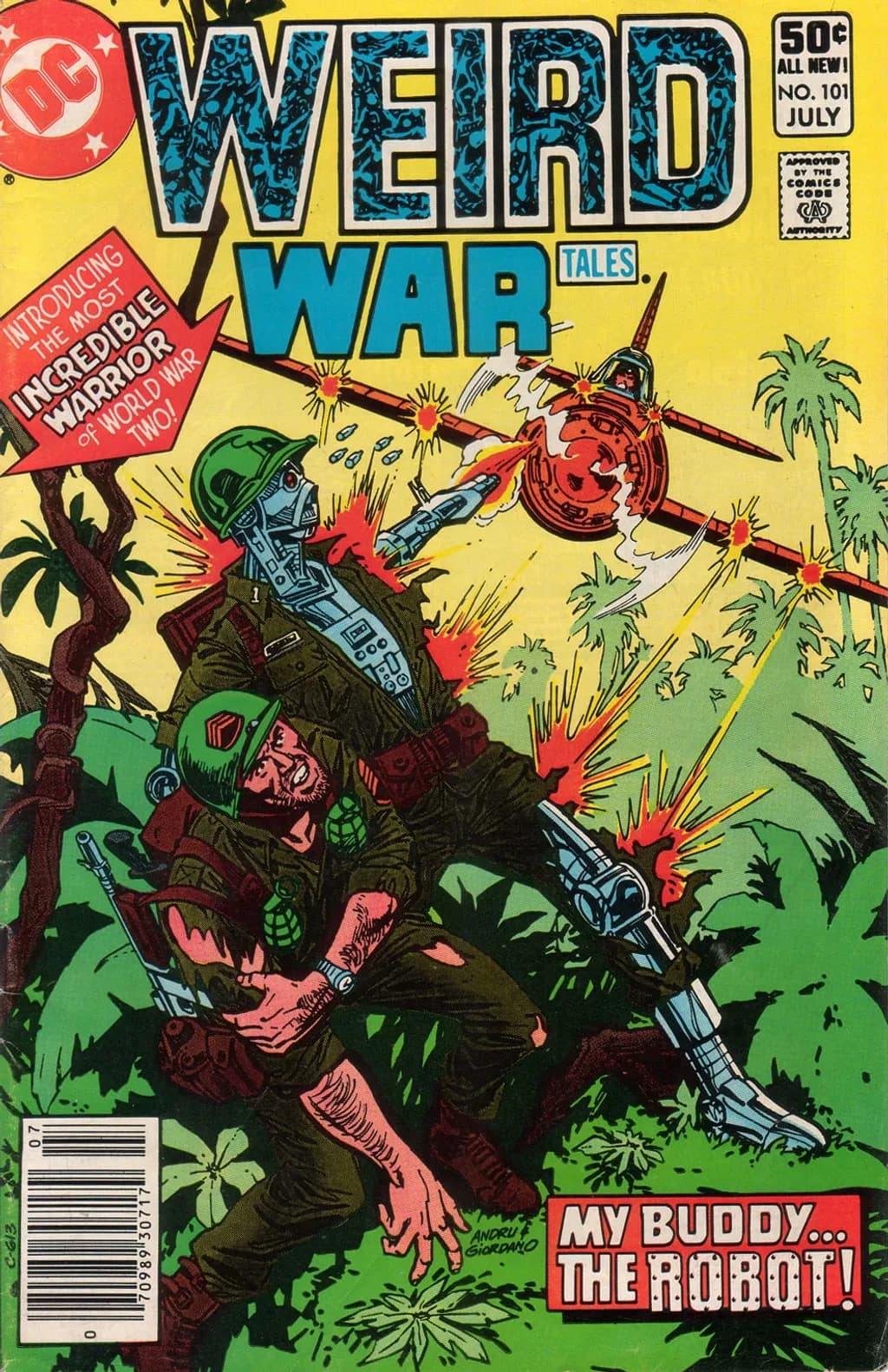 Weird War Tales #101 featuring G.I. Robot