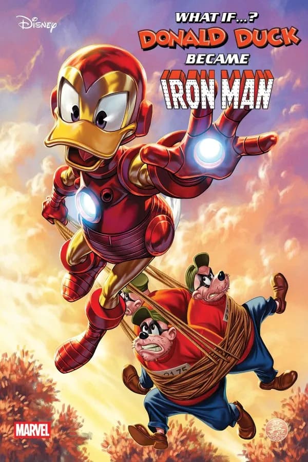 Marvel & Disney: What If...? Donald Duck Became Iron Man #1 Brooks variant cover