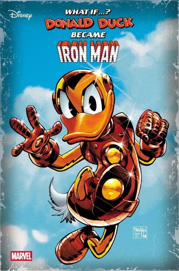 Marvel & Disney: What If...? Donald Duck Became Iron Man #1 Panosian variant cover