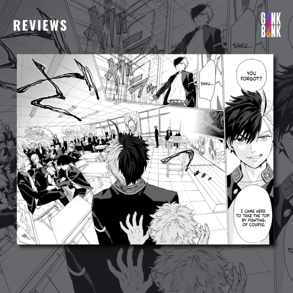 Wind Breaker Vol 1 preview page 2 - Haruka enters his classroom n Fuurin High
