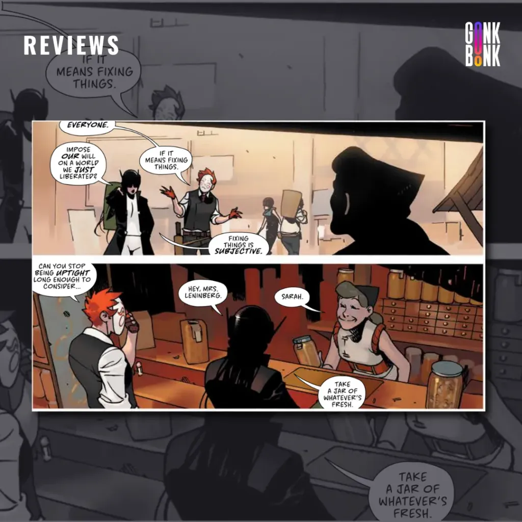 Napalm Lullaby 2 -Characters speaking in a store bar