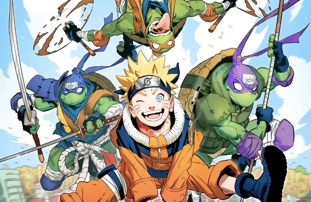 Teenage Mutant Ninja Turtles x Naruto #1 review cover