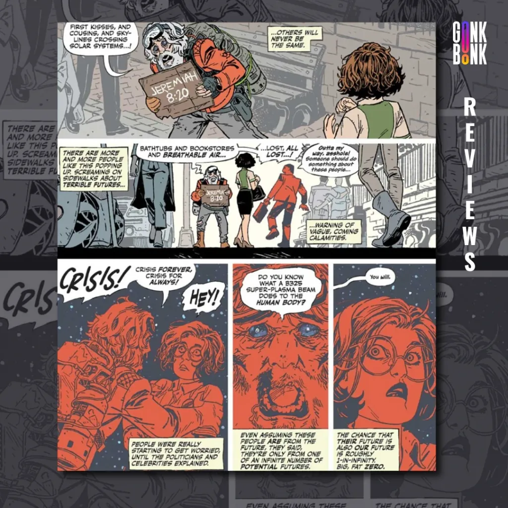 Assorted Crisis Events #1 preview page 3 - Ashley speaks to a crazy old man in the street