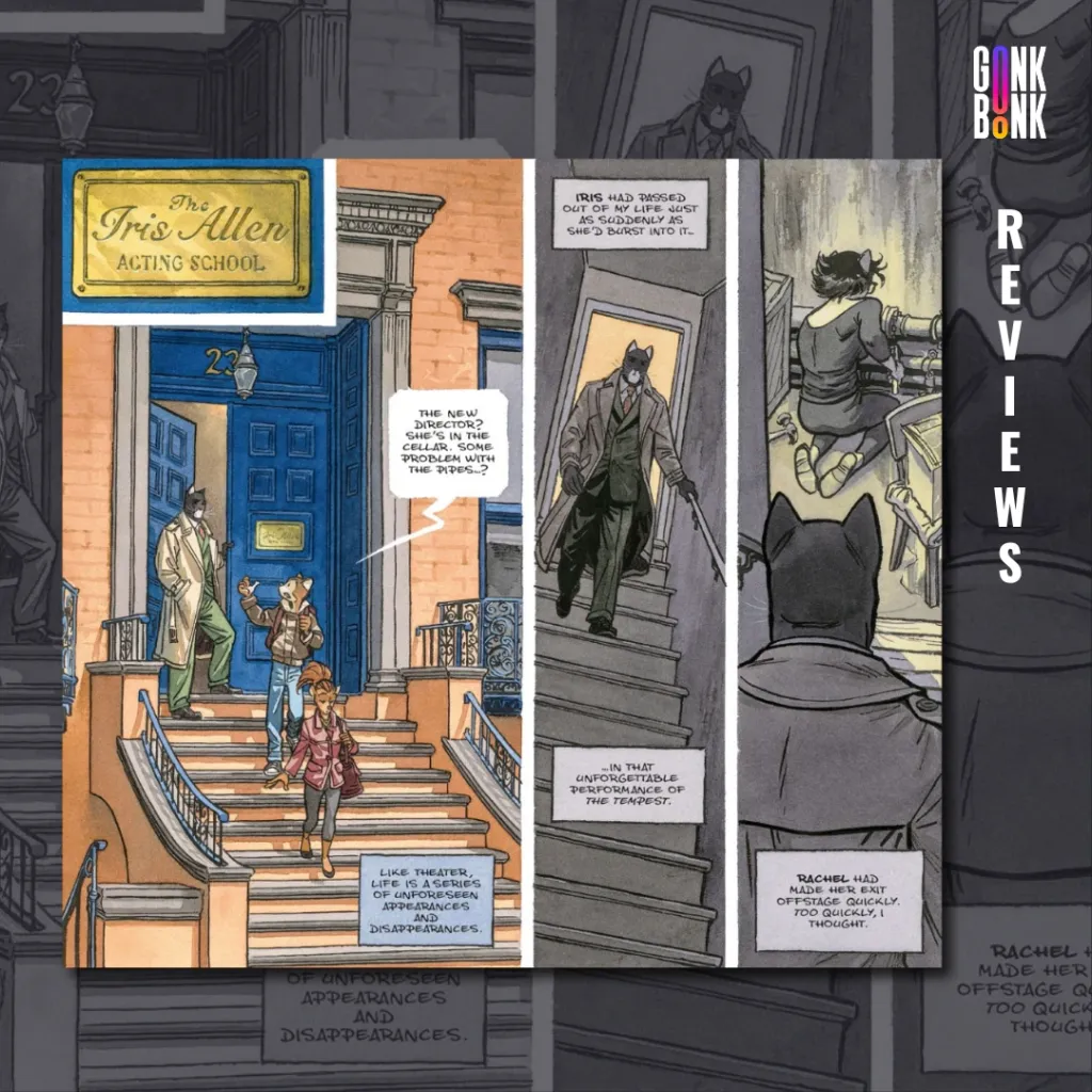 Blacksad: They All Fall Down Part Two preview page 3 - Blacksad enters the acting school to talk with Alma.